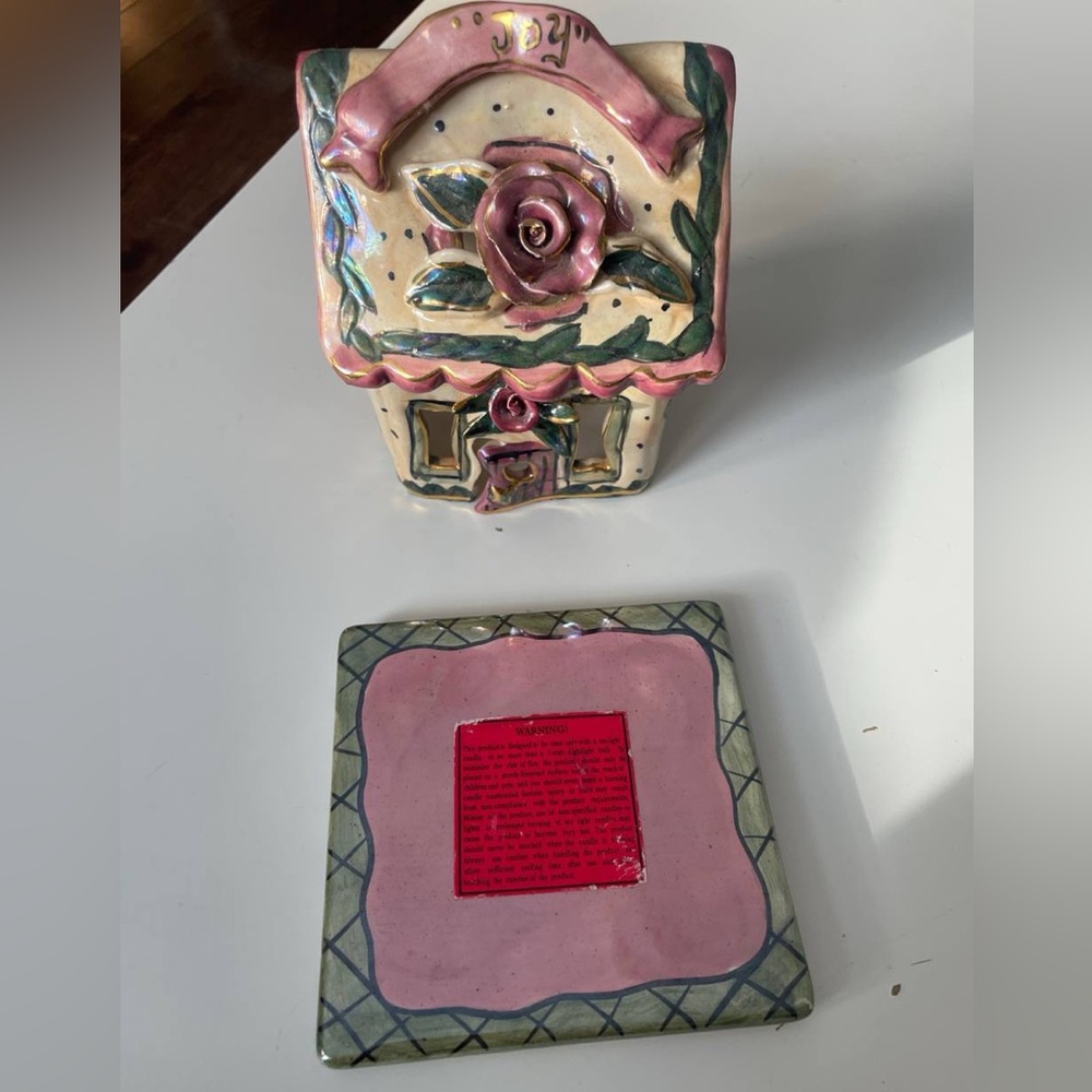 Vintage Blue Sky “Joy” Candle House - Picture 5 of 7